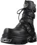 Newrock New Rock unisex veterboot Zwart - Thumbnail 3