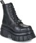 Newrock New Rock Veterlaars 36 Shoes M NEWMILI083 S21 Zwart - Thumbnail 2
