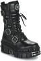 New Rock M-WALL1473-S9 Hoge Laarzen Zwart - Thumbnail 2