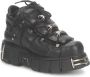 Newrock New Rock Lage schoenen 40 Shoes M 106 S1 Zwart Zilverkleurig - Thumbnail 2