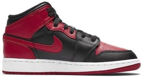 Jordan Nike Air 1 Mid(GS ) Black Gym Red White Banned 554725 074 EUR - Foto 2