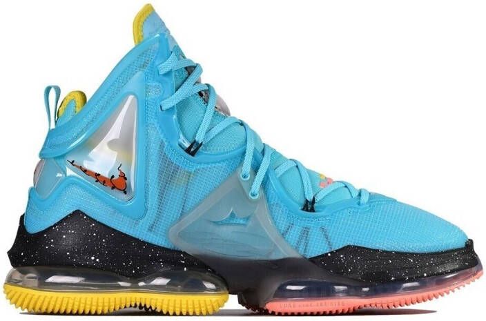 Nike Lebron 19 Polarized Blue Crimson Bliss Black White Schoenmaat 42 1 2 Basketball Performance Mid DC9338 400 - Foto 2