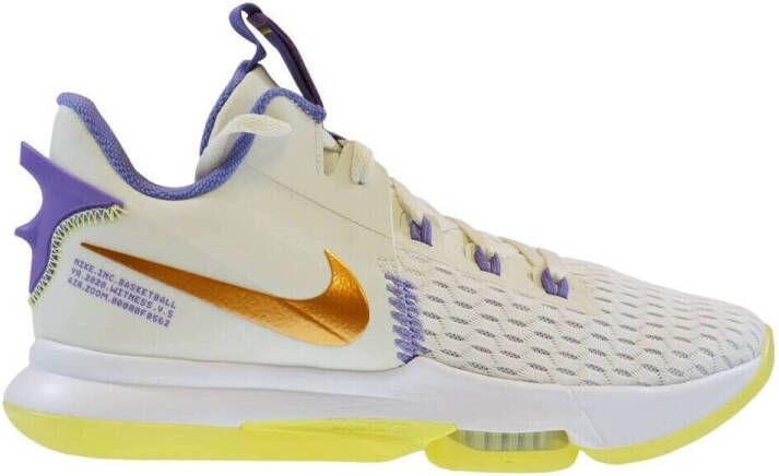 Nike Lebron Witness 5 Summit White Mtlc Bronze White Lt Zitron Schoenmaat 47 1 2 Basketball Performance Low CQ9380 102 - Foto 2