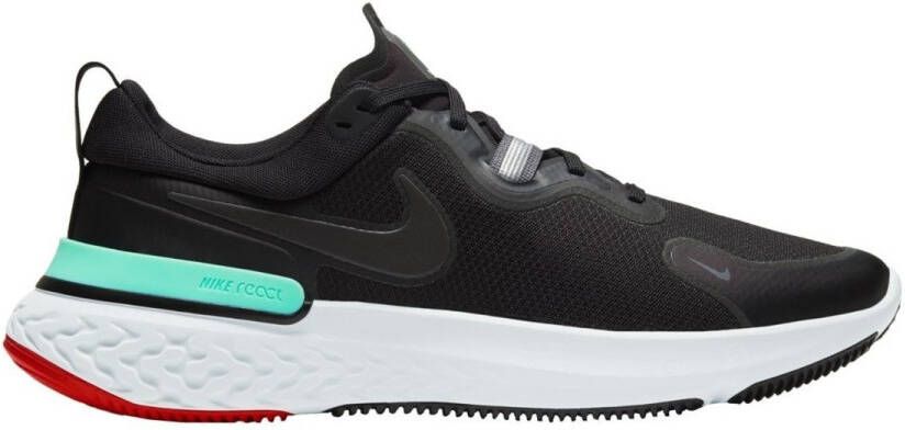 Nike React Miler 2 Sneakers Mannen Zwart Wit Groen - Foto 4