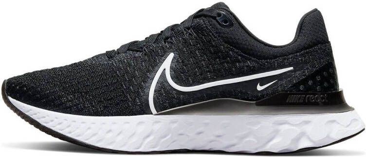 Nike React Infinity Run Flyknit 3 Hardloopschoenen voor heren(straat) Black White Heren - Foto 5