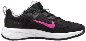 Nike revolution 6 hardloopschoenen zwart roze kinderen - Foto 5