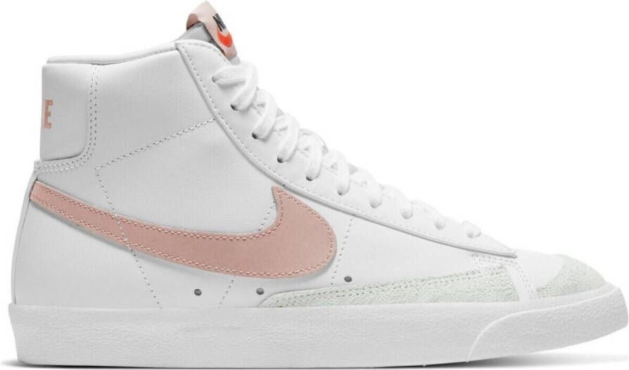 Nike Wmns Blazer Mid Basketball Schoenen white pink oxford black summit white maat: 36.5 beschikbare maaten:38.5 39 40.5 36.5 42 - Foto 14