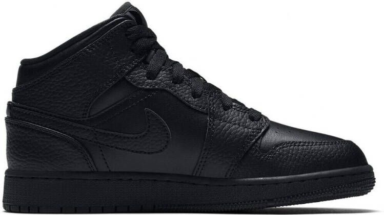 Jordan Air 1 Mid (gs) Basketball Schoenen black black black maat: 40 beschikbare maaten:36.5 37.5 38.5 39 40 - Foto 3