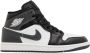 Nike Hoge Sneakers Jordan 1 Mid Black White Iron Grey - Thumbnail 2