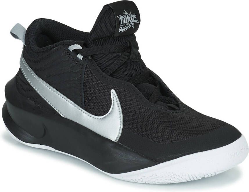 Nike Team Hustle D 10 (Ps) Black Metallic Silver-Volt-White Basketballschoes pre school CW6736-004 - Foto 5