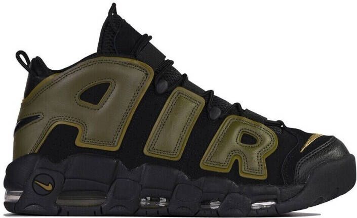 Nike Air More Uptempo '96 Schoenen Black Pilgrim Black Rough Green Heren