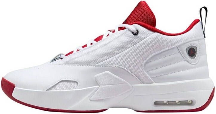 Jordan Max Aura 6 White Black Gym Red- Heren White Black Gym Red