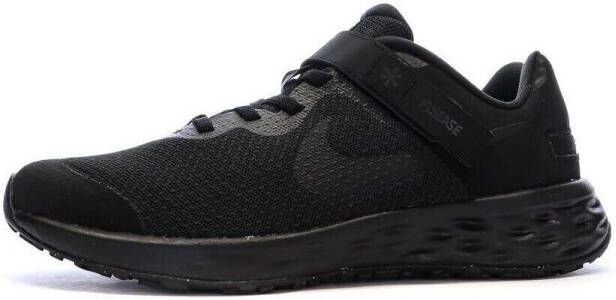 Nike Revolution 6 FlyEase Eenvoudig aan en uit te trekken hardloopschoenen voor kids (straat) Zwart - Foto 4