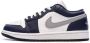 Jordan Air 1 Low White Midnight Navy Wolf Grey- Heren White Midnight Navy Wolf Grey - Thumbnail 2