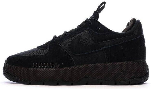 Nike Wmns Air Force 1 Wild Basketball Schoenen black black velvet brown cedar maat: 41 beschikbare maaten:36.5 37.5 38.5 39 40.5 41