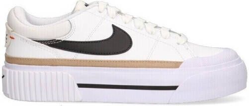 Nike Legacy Lift Lage Sneaker Wit Zwart Oranje White Dames - Foto 14