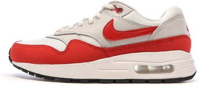 Nike Air Max 1 (gs) Max Schoenen grey weiß schwarz university red maat: 40 beschikbare maaten:36.5 37.5 38.5 39 40 35.5 - Foto 3