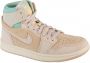 Jordan 1 Mid Dames Schoenen Wit Maat: 38.5 Polyester Foot Locker - Thumbnail 2