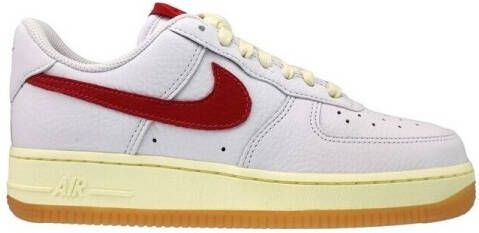 Nike Air Force 1'07 Kinder Sneakers Wit Rood Lichtgeel - Foto 3
