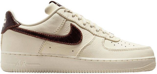 Nike Lage Sneakers Air Force 1 Low '07 Soft Pearl Brown Croc