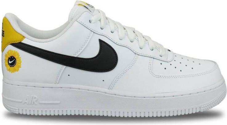 Nike Air Force 1 '07 Lv8 White Black Dark Sulfur Opti Yellow Schoenmaat 39 Sneakers DM0118 100