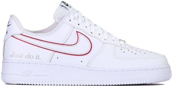 Nike Air Force 1 White University Red Noble Green Schoenmaat 42 1 2 Sneakers DQ0791 100 - Foto 4