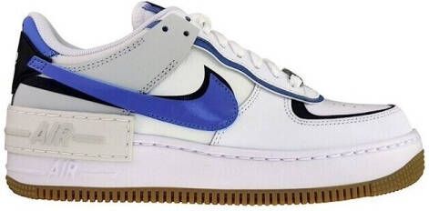 Nike Air Force 1 Shadow Wit Blauw Zwart Sneakers Dames Doos Zonder Deksel - Foto 4
