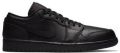 Jordan AIR 1 Low Heren Sneakers Sportschoenen Schoenen Zwart 553558 - Zwart