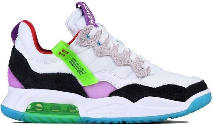 Jordan MA2 Heren White Black Purple Nebula University Red Heren