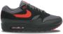 Nike Air Max 1 Essential Vamps Sneakers Unisex Zwart Rood - Thumbnail 2