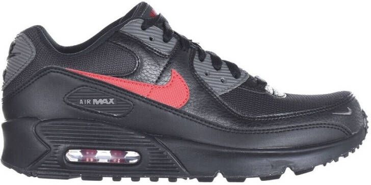 Nike Air Max 90 GS Next Nature Black Gym Red Iron Grey - Foto 3