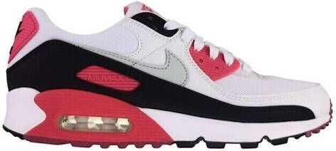 Nike Air Max 90 Wmns Aster Pink Sneakers Dames Wit Aster Pink Zwart Light Silver - Foto 4