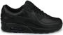 Nike Air Max 90 Leather Heren Sneakers Black Black-Black - Thumbnail 2