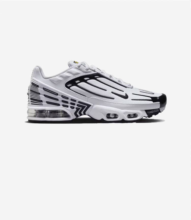 Nike Lage Sneakers Air Max Plus 3 White Black (GS)
