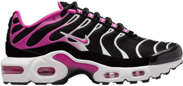 Nike Lage Sneakers Air Max Plus Black White Laser Fuchsia (GS)