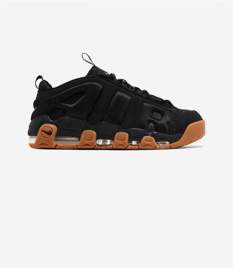 Nike Lage Sneakers Air More Uptempo Low Black Gum