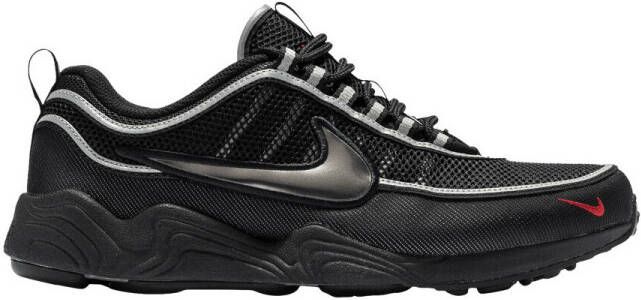 Nike Lage Sneakers Air Zoom Spiridon Black Metallic Silver