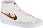 Nike Blazer Mid '77 Basketball Schoenen white black bright mandarin medium ash maat: 46 beschikbare maaten:42 43 44.5 45 46 - Thumbnail 3