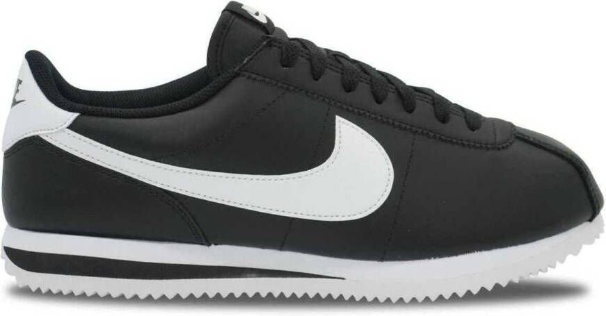 Nike Lage Sneakers Cortez Leather BLACK WHITE