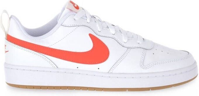 Nike Court Borough Low Kinder Sneaker Wit Oranje Doos zonder deksel - Foto 4