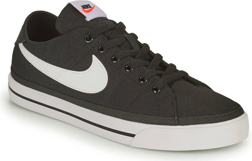 Nike Zwarte Court Legacy Canvas Sneakers Black Unisex - Foto 4