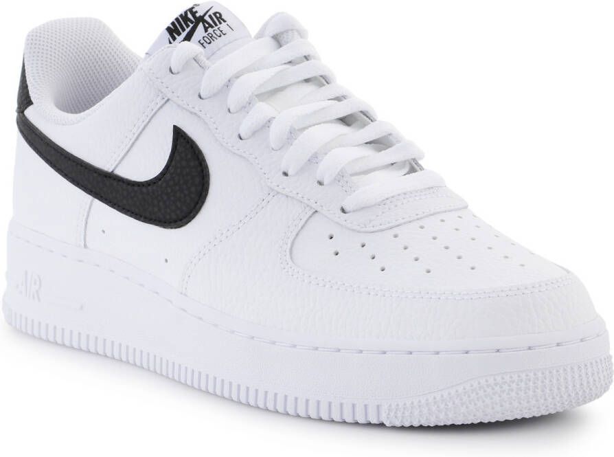 Nike Air Force 1 '07 Heren Sneaker Wit Zwart Doos Zonder Deksel - Foto 6