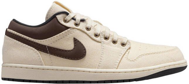 Nike Lage Sneakers Jordan 1 Low Premium Pale Ivory Off Noir Baroque Brown