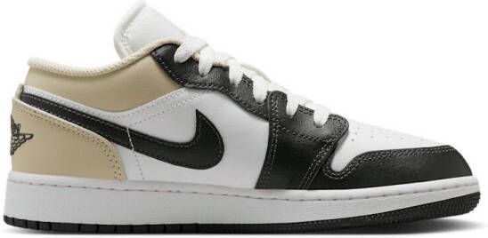 Nike Lage Sneakers Jordan 1 Low White Rattan Off-Noir (GS)