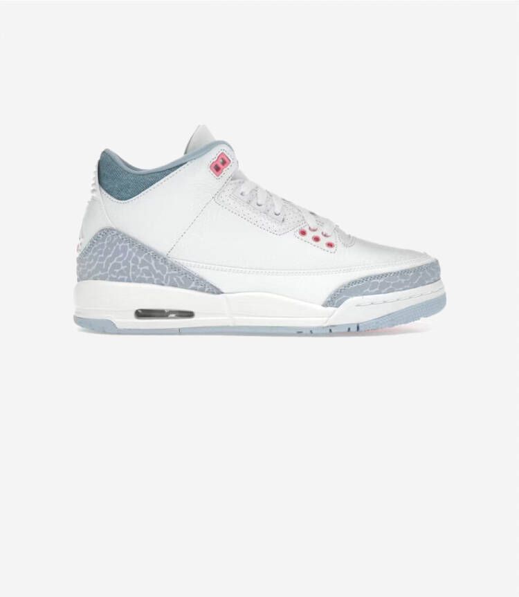 Nike Lage Sneakers Jordan 3 Retro White Cobalt Bliss (GS)
