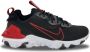 Nike Lage Sneakers React Vision Black University Red - Thumbnail 1