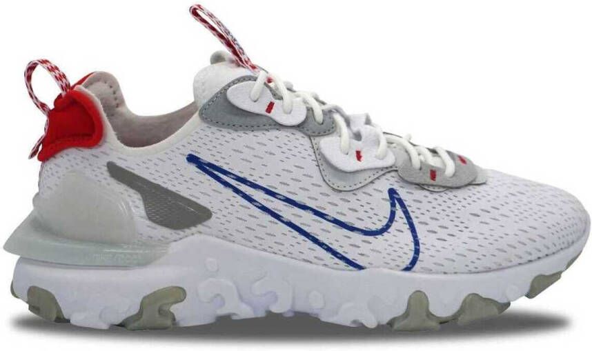 Nike React Vision Herenschoen White Pure Platinum Light Smoke Grey Game Royal- Heren White Pure Platinum Light Smoke Grey Game Royal