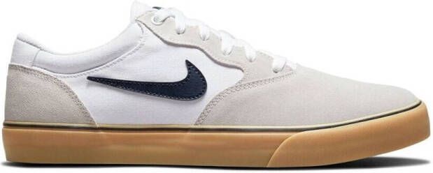 Nike SB Chron 2 sneakers wit donkerblauw