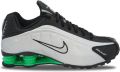 Nike Lage Sneakers Shox R4 Metallic Silver Green - Zwart