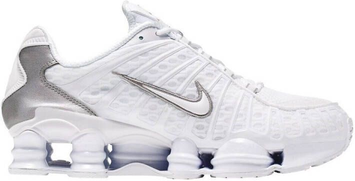 Nike Shox TL Heren Sneakers Sportschoenen Schoenen Wit Zilver AV3595